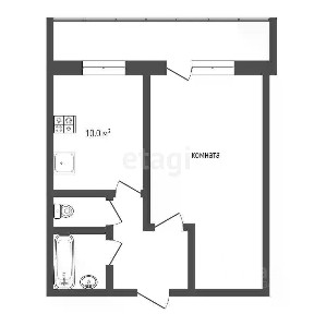 Продается 1-комн. квартира, 33,6 м²
