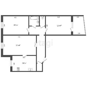 Продается 3-комн. квартира, 66,7 м²