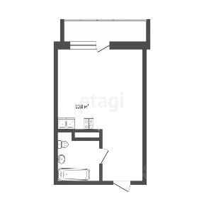 Продается студия, 20,4 м²