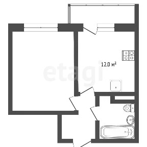 Продается 1-комн. квартира, 35,7 м²