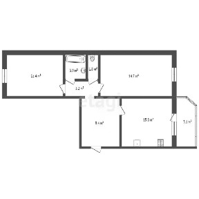 Продается 2-комн. квартира, 66,5 м²