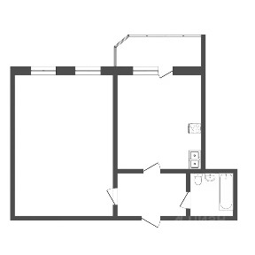Продается 1-комн. квартира, 43,2 м²