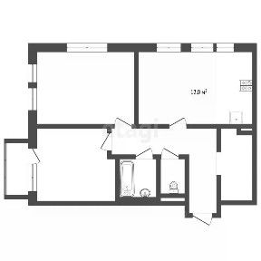 Продается 2-комн. квартира, 55 м²