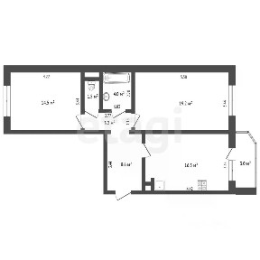 Продается 2-комн. квартира, 67,5 м²