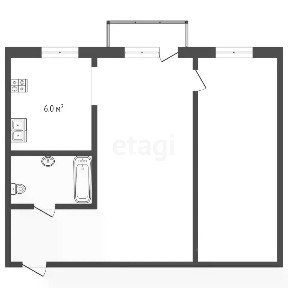 Продается 2-комн. квартира, 41,3 м²