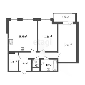 Продается 2-комн. квартира, 67,2 м²