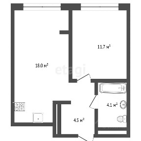 Продается 1-комн. квартира, 38,7 м²