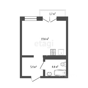 Продается студия, 29 м²