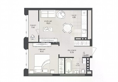 Сдается 2-комн. квартира, 42 м²