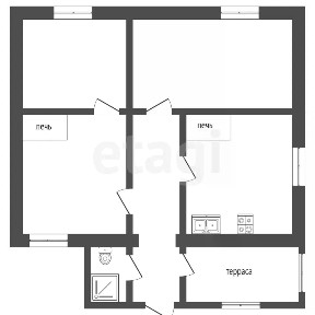 Продается 50% часть дома, 48,3 м²