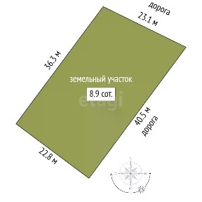 Продается участок, 8,87 сот.
