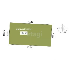 Продается участок, 9,97 сот.