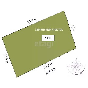 Продается участок, 7 сот.