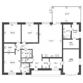 Продается 1-этажный дом, 217,9 м²