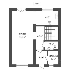 Продается 2-этажный дом, 110 м²