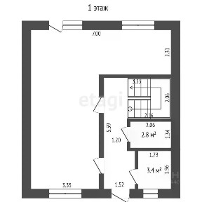 Продается 2-этажный дом, 115 м²