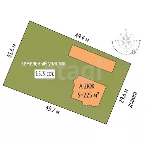Продается 2-этажный дом, 225 м²