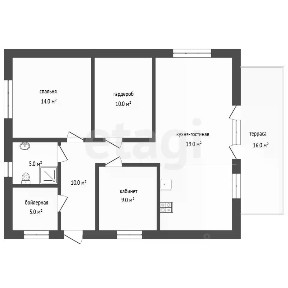Продается 1-этажный дом, 72 м²