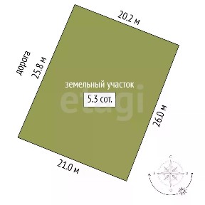 Продается 2-этажный дом, 55 м²