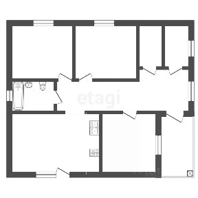 Продается 1-этажный дом, 100 м²