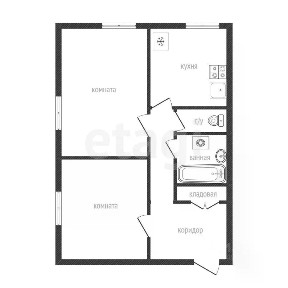 Сдается 2-комн. квартира, 49,7 м²