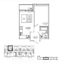 Сдается 1-комн. квартира, 35 м²