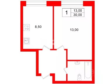 Сдается 1-комн. квартира, 30 м²
