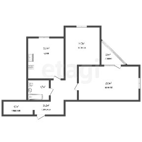 Продается 2-комн. квартира, 73 м²