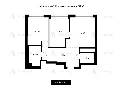 Продается 3-комн. квартира, 70 м²