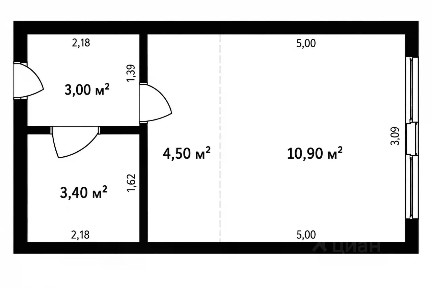 Продается студия, 21,8 м²