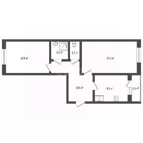 Продается 2-комн. квартира, 52,8 м²