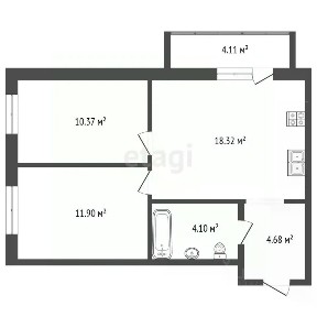 Продается 2-комн. квартира, 49,7 м²