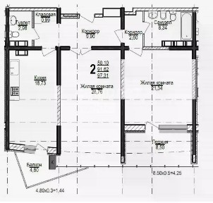 Продается 3-комн. квартира, 91,5 м²