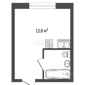 Продается студия, 18 м²