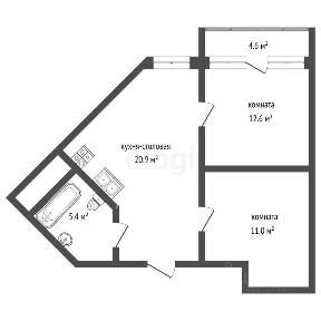 Продаются 2-комн. апартаменты, 49,9 м²