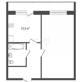 Продается 1-комн. квартира, 42,1 м²