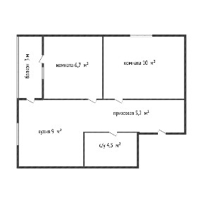 Продается 2-комн. квартира, 38,9 м²