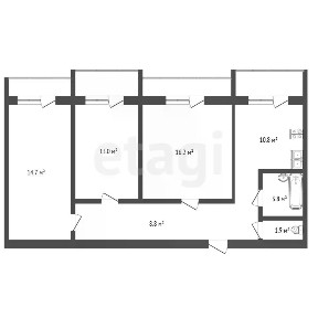 Продается 3-комн. квартира, 73,5 м²