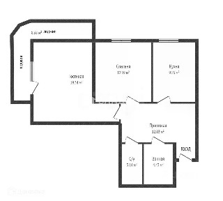 Продается 2-комн. квартира, 60,6 м²