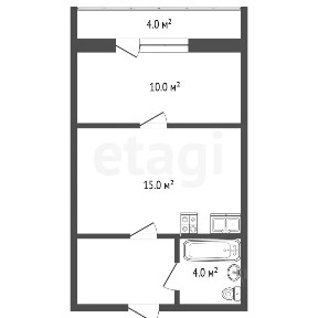 Продается студия, 35 м²
