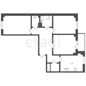 Продается 3-комн. квартира, 80 м²