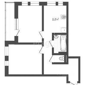 Продается 2-комн. квартира, 56 м²