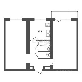 Продается 2-комн. квартира, 43,9 м²