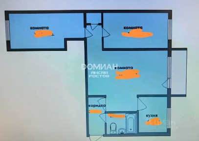 Продается 3-комн. квартира, 58 м²