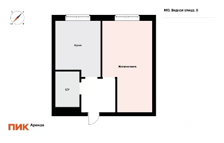 Сдается 1-комн. квартира, 40,3 м²