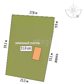Продается участок, 11 сот.