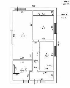 Продается 1-этажный дом, 92,5 м²