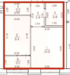 Продается 1-комн. квартира, 34,2 м²
