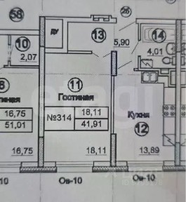Продается 1-комн. квартира, 42,6 м²