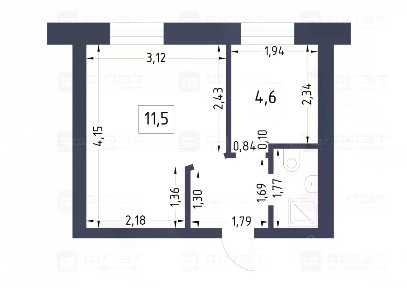 Продается 1-комн. квартира, 20,5 м²